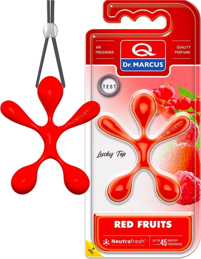 Dr. Marcus Lucky Top Red Fruits luchtverfrisser voor in de auto