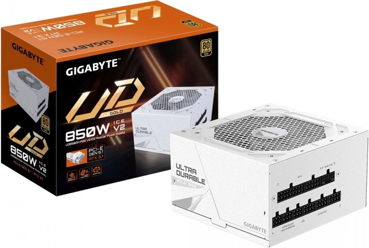 Bloc d’alimentation modulaire 850 W 80+ Gold ATX 3.1 avec PCIe 5.1 (GP-UD850GM PG5 V2 ICE)