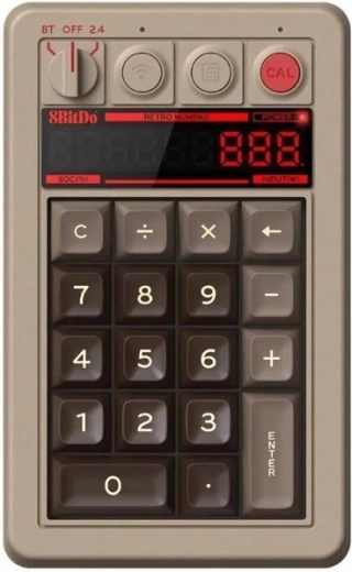 Mechanical Numeric Keypad 8BitDo C64 Edition