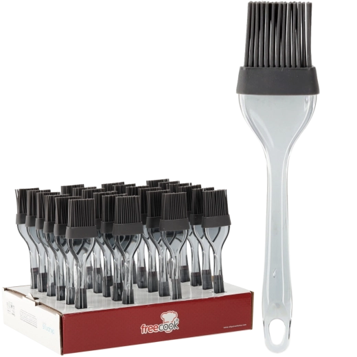 Silicone pastry brush with ergonomic handle