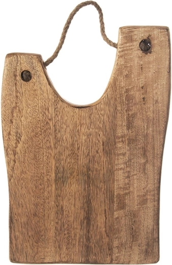 Wooden cutting and serving board made of mango wood 40.5 × 28 cm