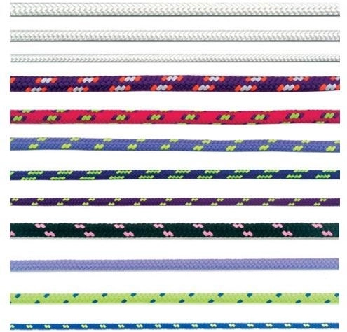 Corde tressée en polyester avec âme, 7 mm, multicolore, 100 m