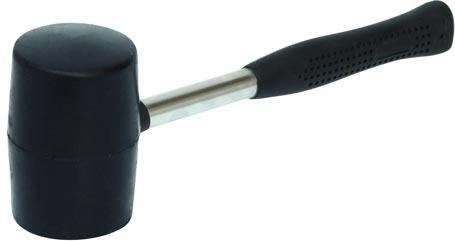 Rubberen hamer 1040 g met metalen steel, diameter 90 mm