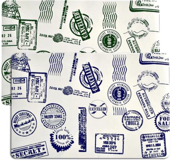 TORO Plastic Placemat 43 × 28 cm with Stamp Motif, Assorted Colors