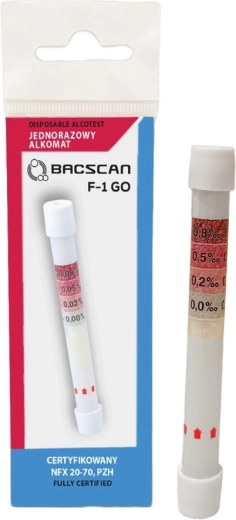 Einweg-Chemie-Alkoholtester BACscan F-1 GO