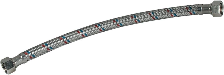 Edelstahl-Anschlussschlauch M1/2" × M3/8" 50 cm