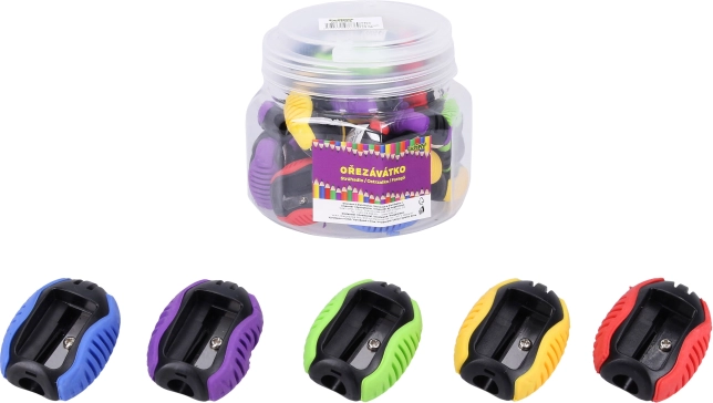 Enkelgats puntenslijper 3,3 × 2 × 4 cm, mix van kleuren