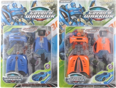 Robotische transformerende sportauto