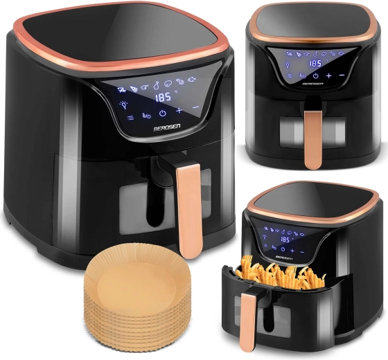 BERDSEN 5 L Air Fryer with Window and Touch Display