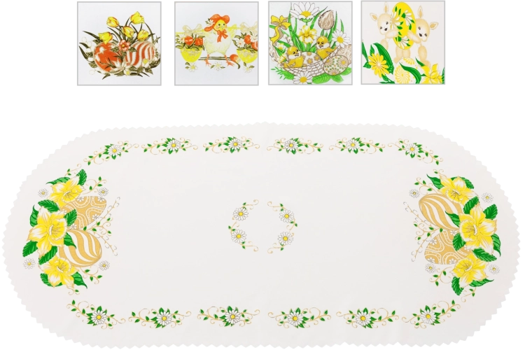 Easter decorative table runner 50×100 cm – pink