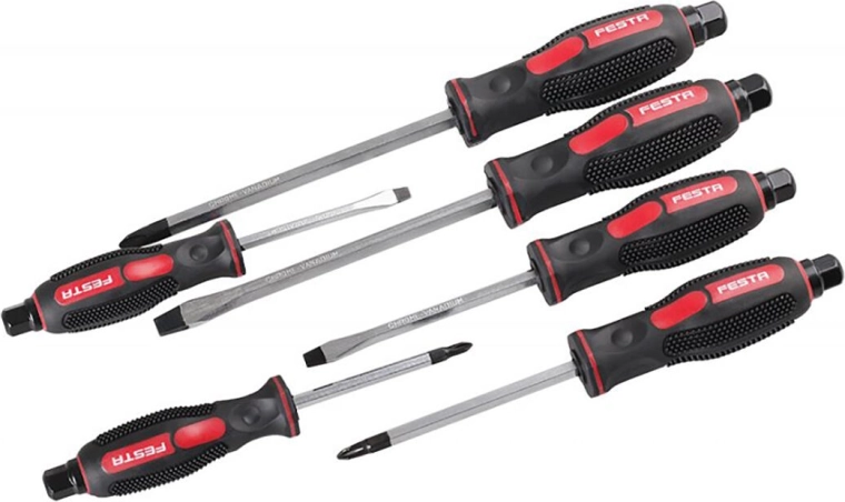 Impact screwdriver set CrV 6 pcs FESTA