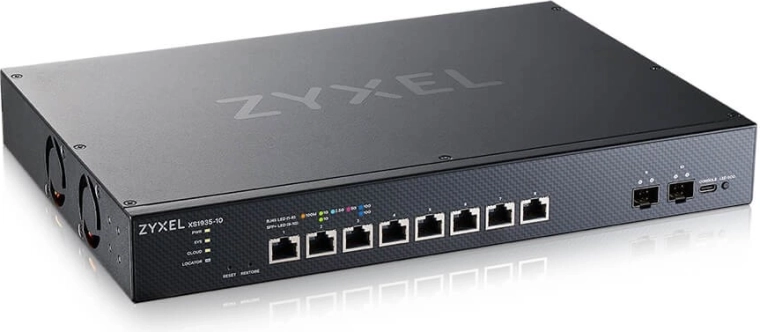 Zyxel XS1935-10 multigigabit smart managed switch with 8 ports and 2× SFP+ uplinks