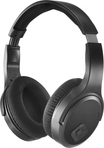 Wireless over-ear TV headphones – black