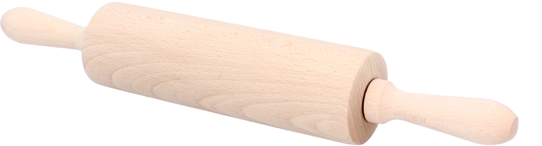 Rouleau à pâtisserie mobile en bois de hêtre 38 cm