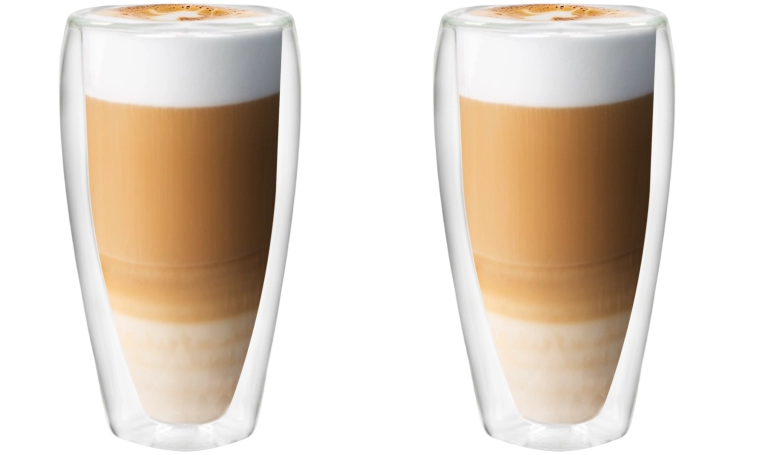 Thermoglazen met dubbele wand 430 ml – set van 2 stuks