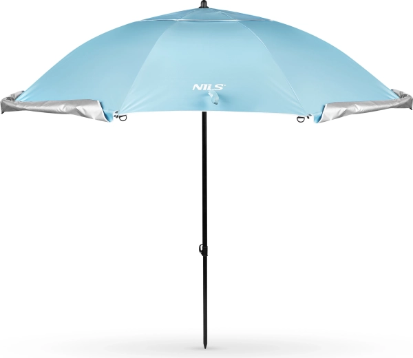 Parasol de plage et paravent NILS Camp 240 cm – bleu