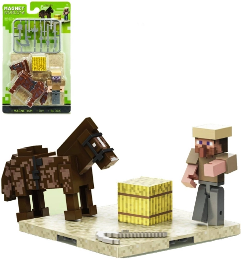 Magnet World 3D – jeu de construction magnétique chevalier et cheval