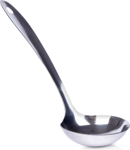 Louche en acier 80 ml, 29 cm