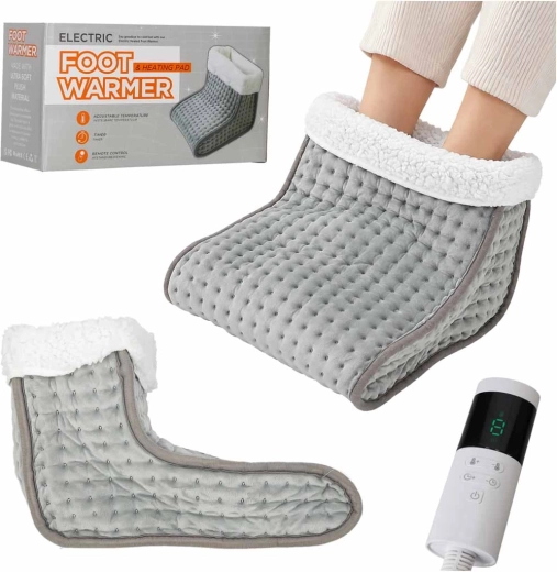 Electric heated foot warmer boot 75 W with timer and 9 levels - 1 piece