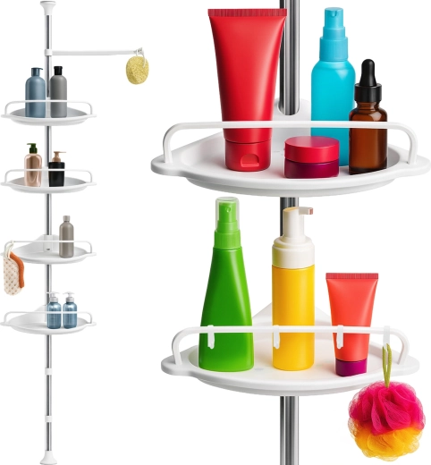 Étagère de douche télescopique d’angle Ruhhy