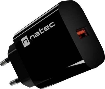 Natec Ribera chargeur secteur 1× USB-A 18 W noir