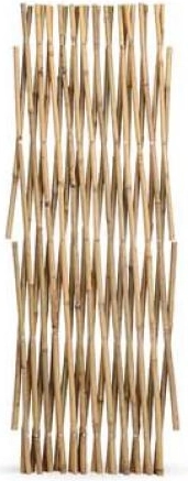 Uitschuifbaar bamboehekje 200 × 200 cm