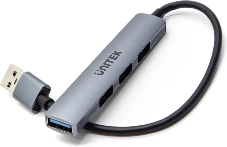 USB Hub Unitek 4 in 1 with 5 Gbps and 3x USB 2.0