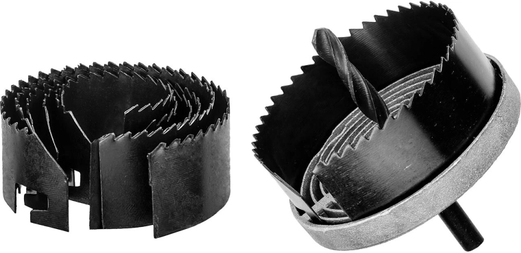 Jeu de scies-cloches pour bois et plaque de plâtre, 7 pcs