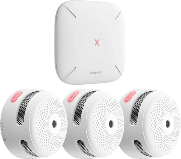 Kit de détecteurs de fumée intelligents X-Sense FS31 (3× XS01-M + station de base SBS50)