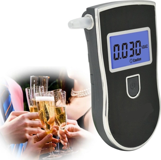 Al6 lcd blaastestanalyzer met mondstukken