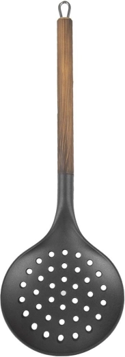 Écumoire en thermoplastique aspect bois 35 cm
