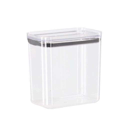 Boîte de rangement rectangulaire 2,1 l pour aliments, transparente et empilable
