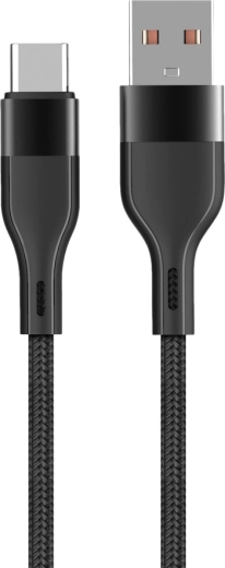 Maxlife USB – USB‑C Cable 1 m 3 A Black Nylon