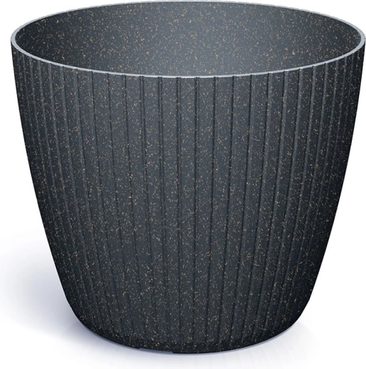 Blumentopf Lamia Eco Wood 19,8 cm anthrazit