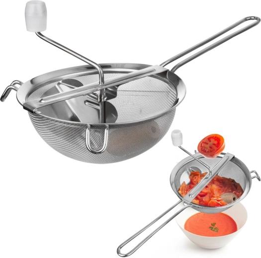 Presse-purée en acier pour fruits et légumes
