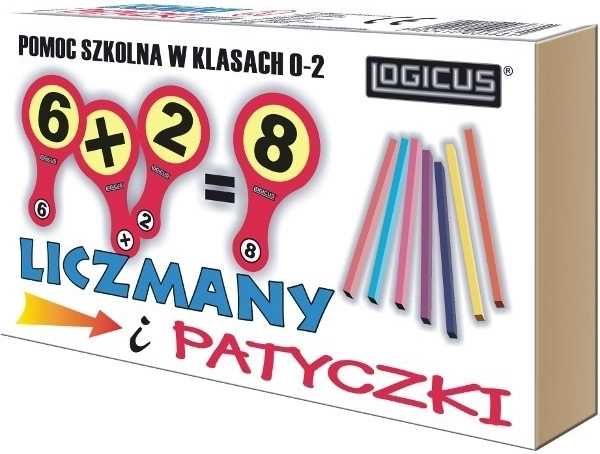 Teller en houten staafjes voor het leren van de getallen 0–20