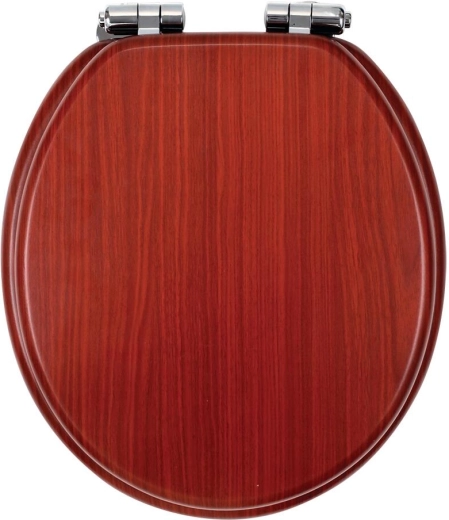 Lyra Walnut Toilet Seat with Soft-Close