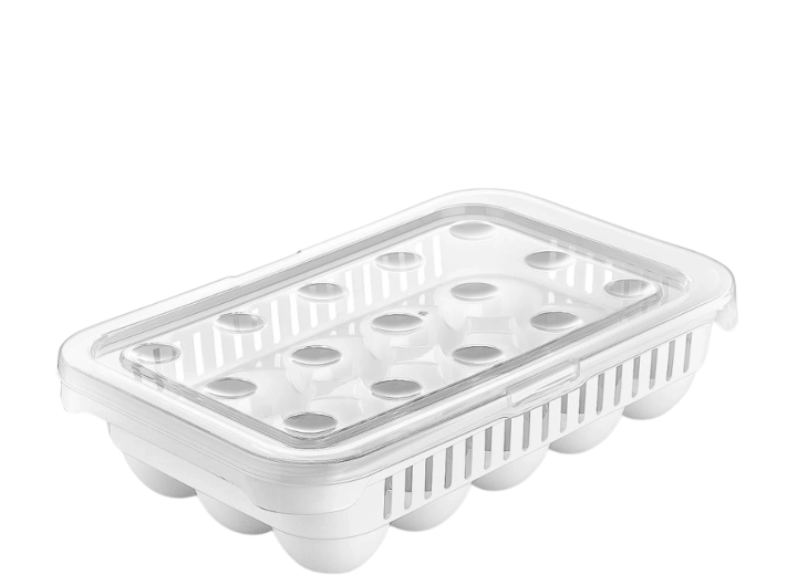 Rechthoekige eierhouder 15 stuks