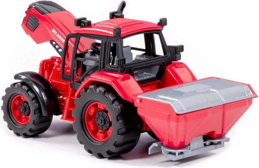 Belarus tractor with fertilizing trailer - 1 piece