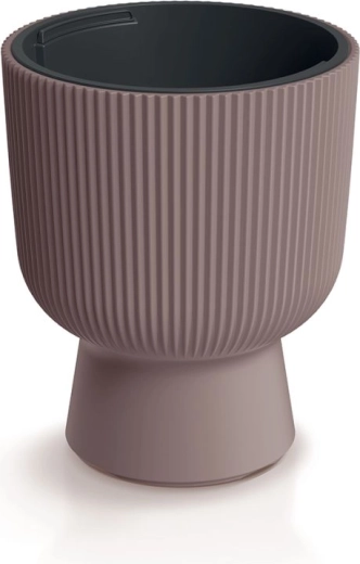Flowerpot with insert 39 cm marsala MILLY