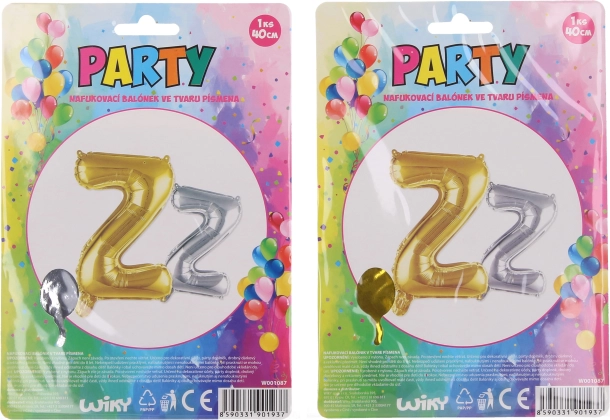 Ballon gonflable en forme de lettre Z