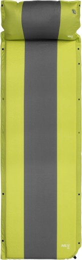 Self-inflating sleeping mat with pillow NILS Camp green