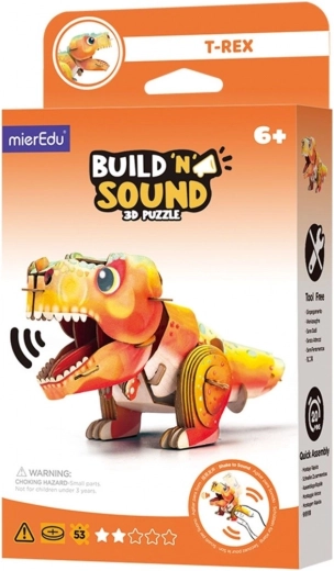 Puzzel 3D MierEdu Bouw en luister – Tyrannosaurus Rex