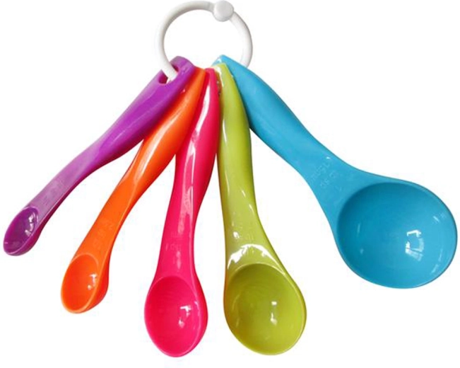 TORO Set aus Kunststoff-Messlöffeln, 5 Stück
