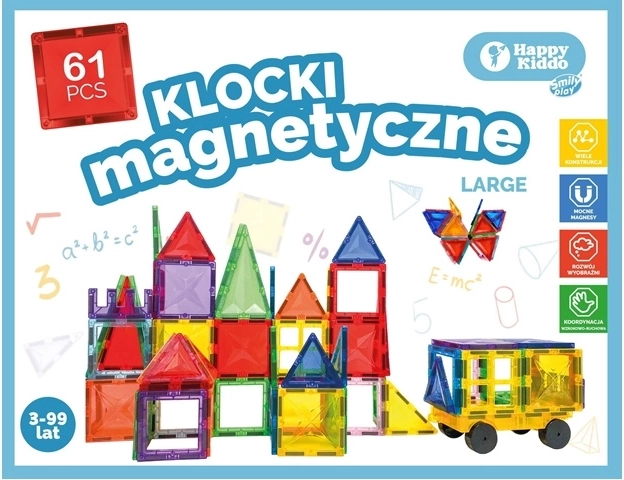 SmilyPlay magnetische bouwset 61 delen