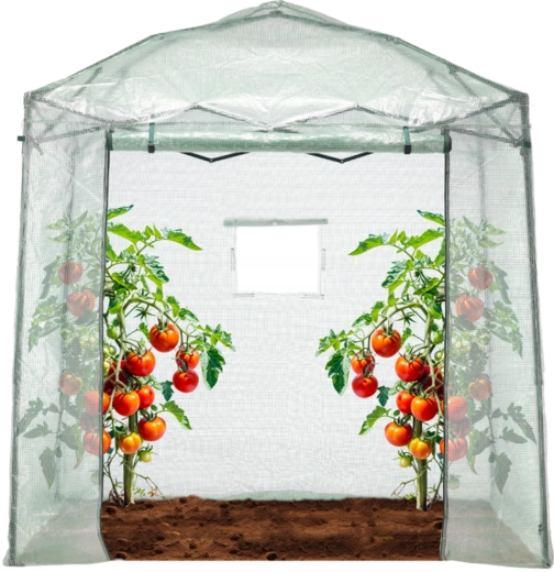 Folding garden polytunnel with bag 2 × 1.37 × 2.34 m green