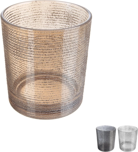 Glas-Teelichthalter – Farbmix