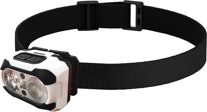 Hoofdlamp SUPERFIRE HE10 met USB‑C, 550 lm, dubbele LED en rood licht