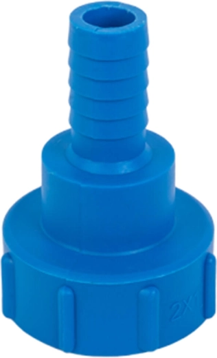 Adapter IBC S60×6 met 1" slangaansluiting