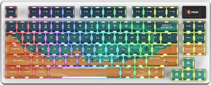 MSI Forge GK600 TKL wireless Mars (US) clavier mécanique sans fil